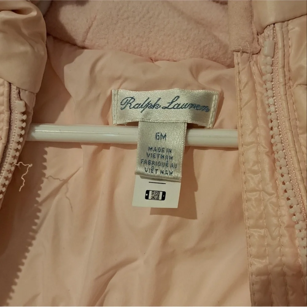 Ralph Lauren logo One-Piece Down Puffer Snowsuit